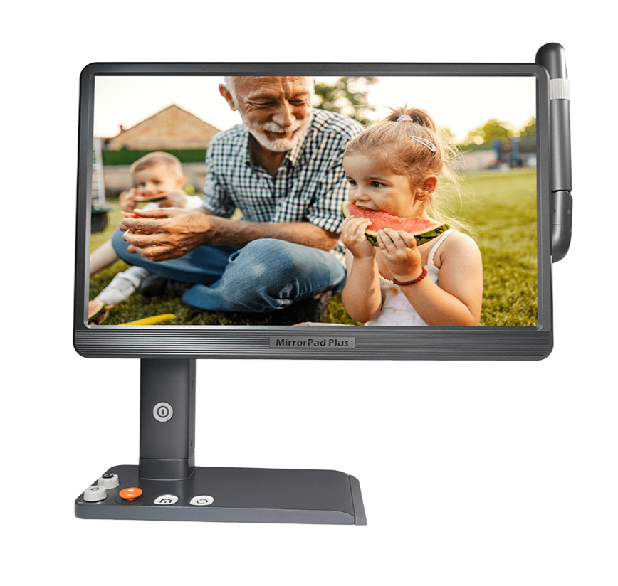 MirrorPad PLUS - 3-in-1 Magnifier + Device Viewer Special Needs Computers - 1