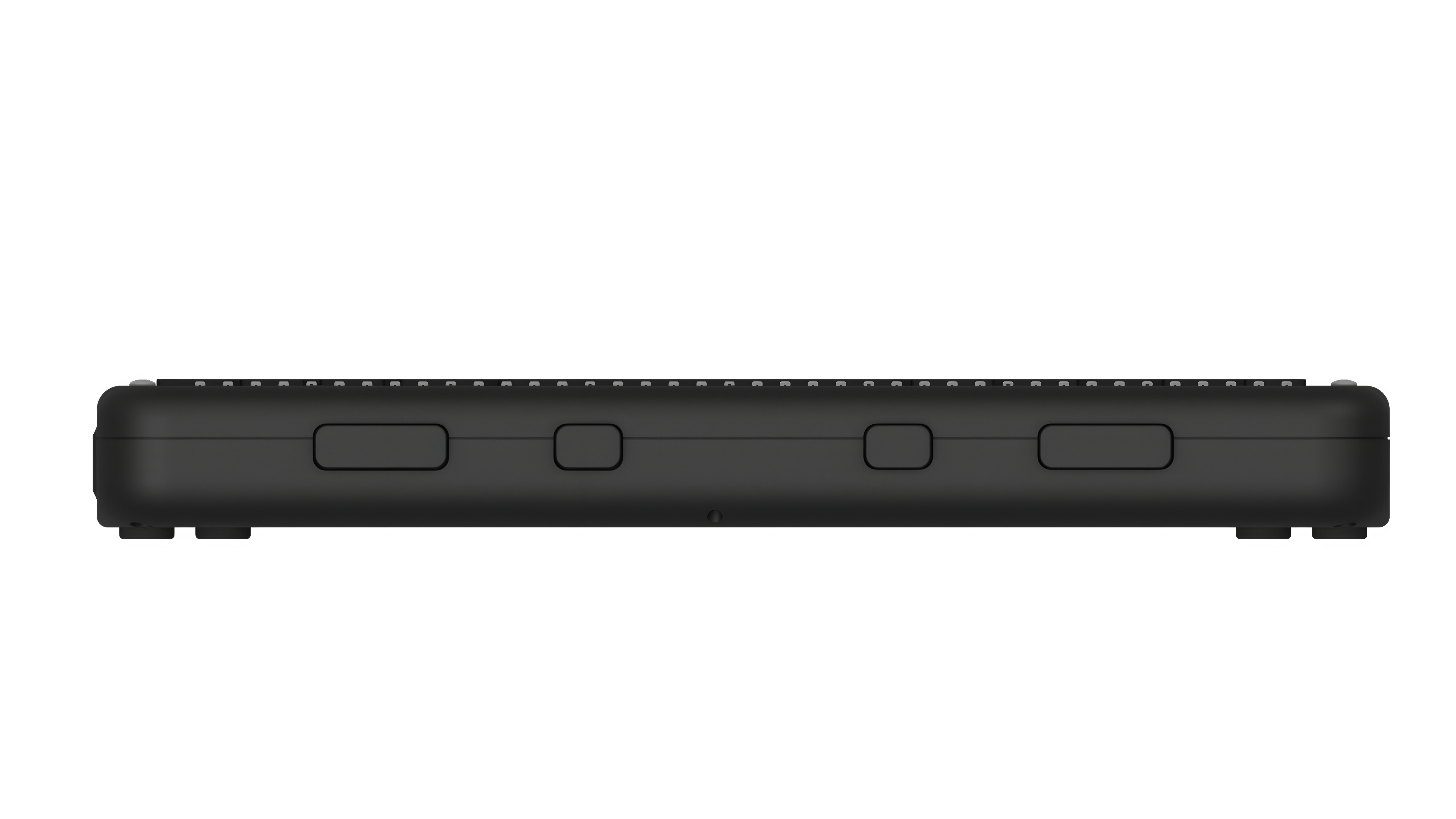Optima All-in-one Braille laptop computer side view
