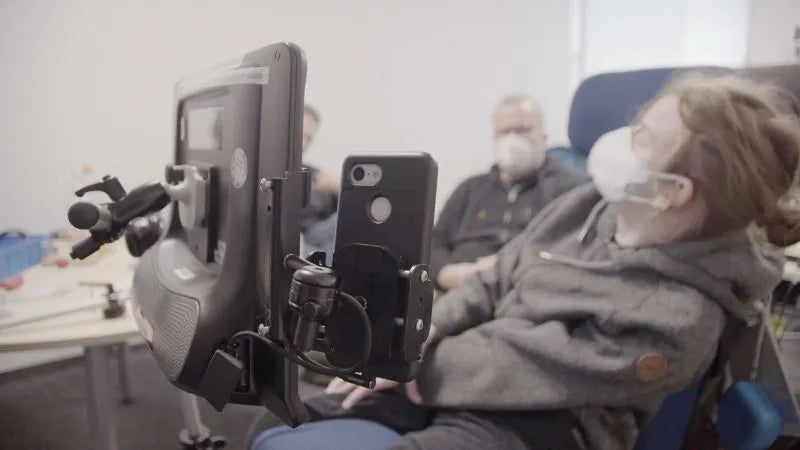 Child Using GA Phone Holder for I-13 / I-16 / GP12 / GP15