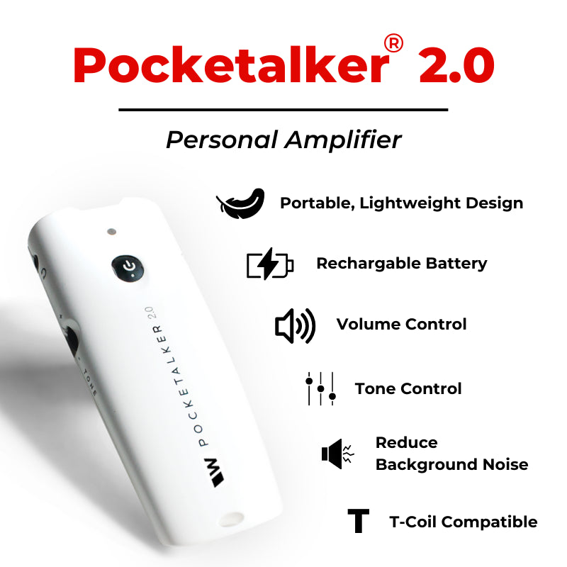 Pocketalker 2.0 Personal Voice Amplifier features