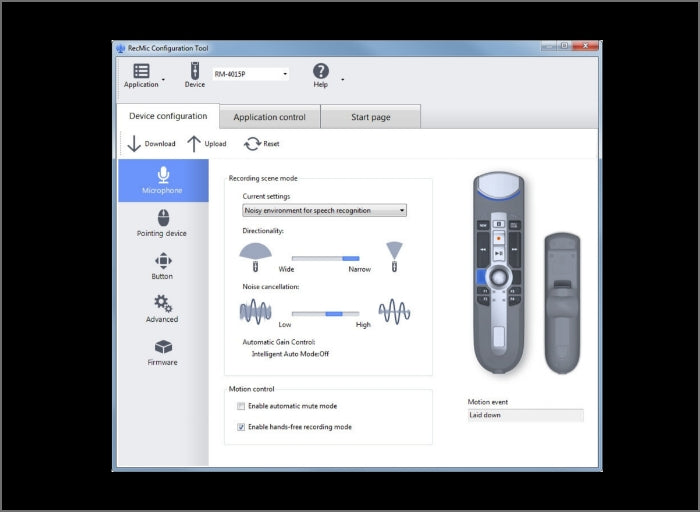 Olympus RM-4010N Pushbutton Desktop Microphone - 12