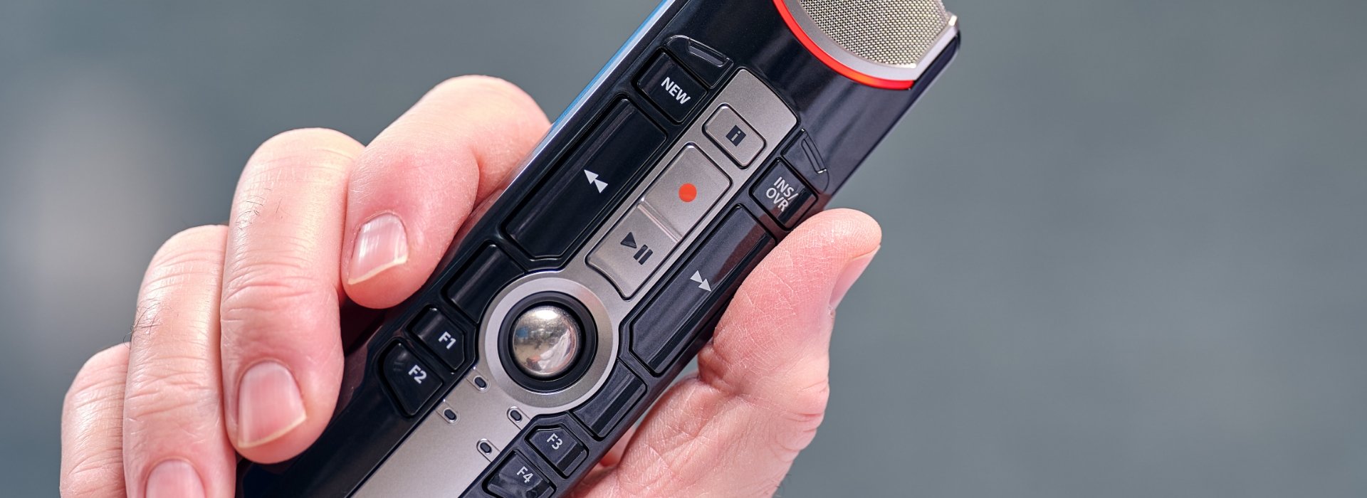 Olympus RM-4010N Pushbutton Desktop Microphone - 7