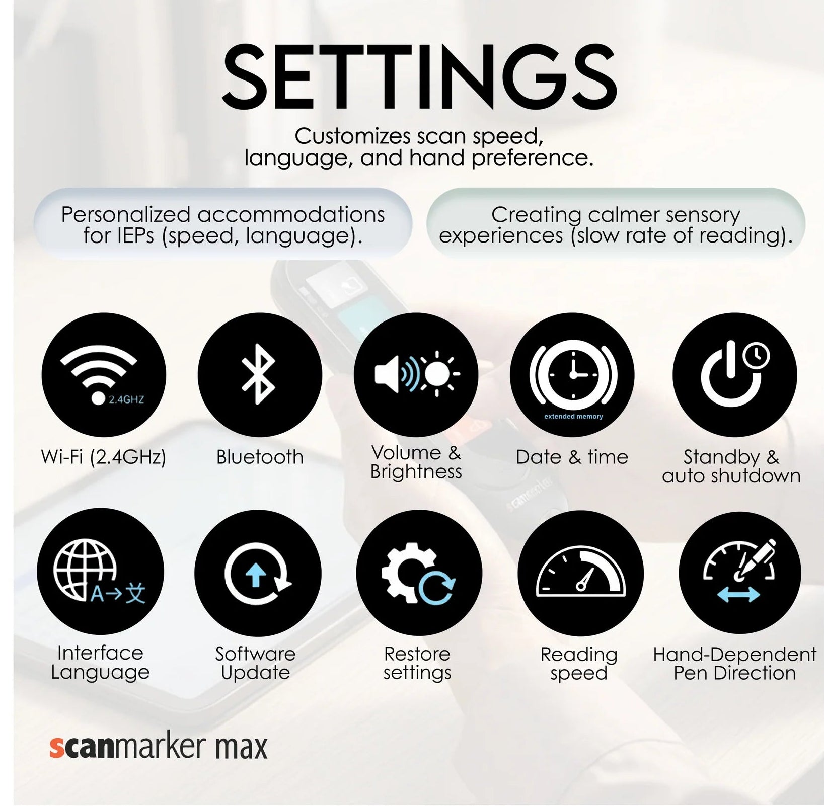 Scanmarker Max Settings Special Needs Computers