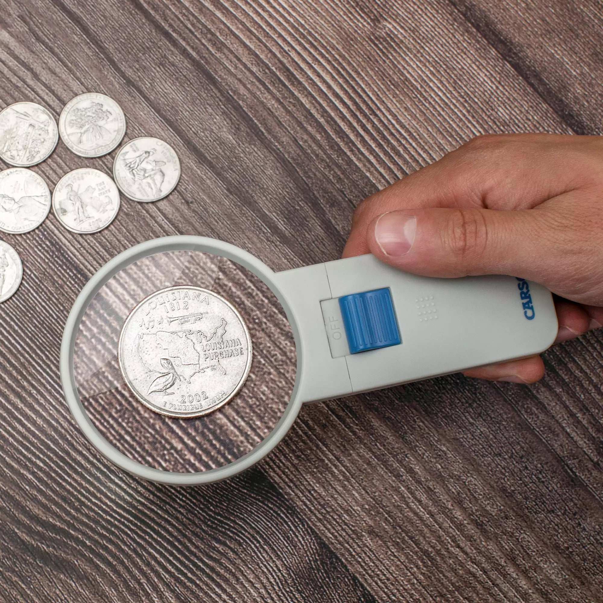 Carson HandHeld LED Lighted 4x Magnifier - 1