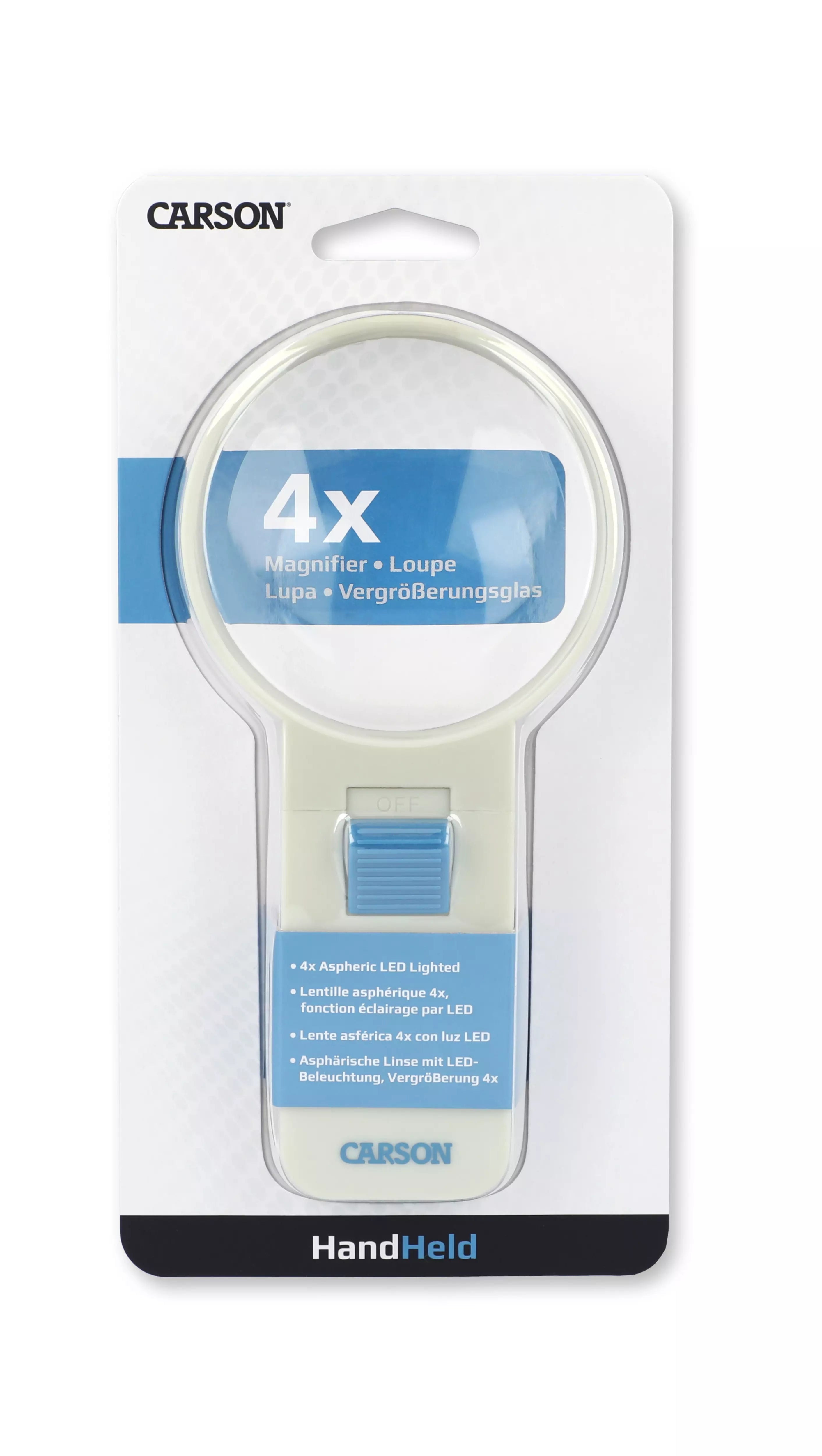 Carson HandHeld LED Lighted 4x Magnifier - 7