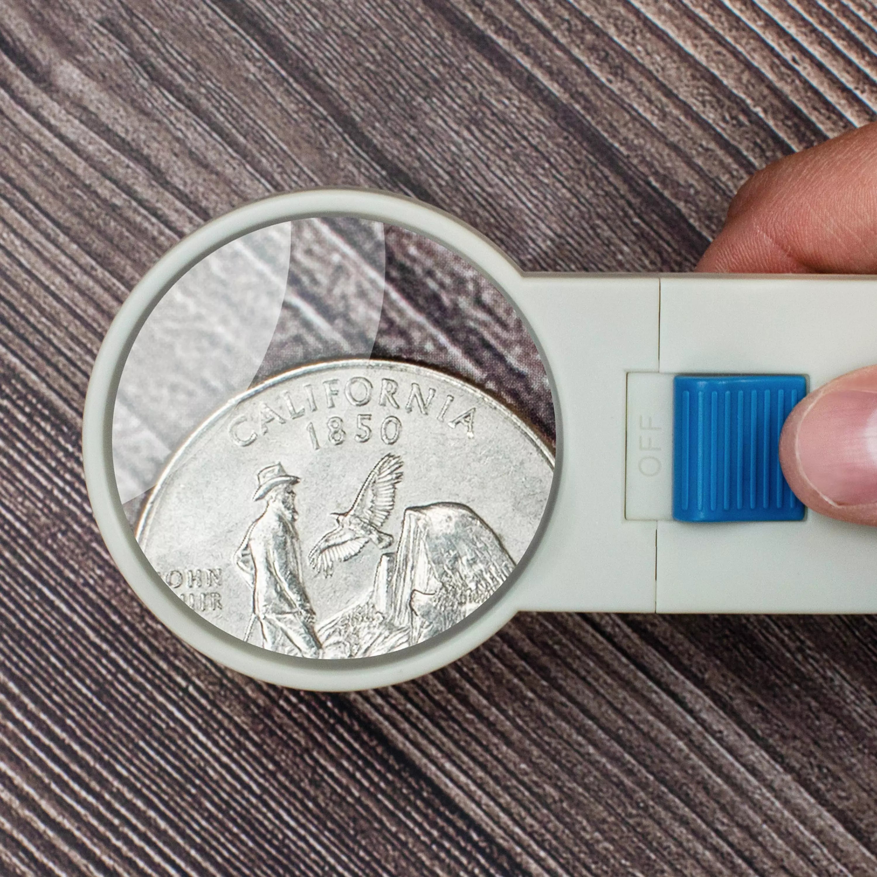 HandHeld LED Lighted 5x Magnifier - 1