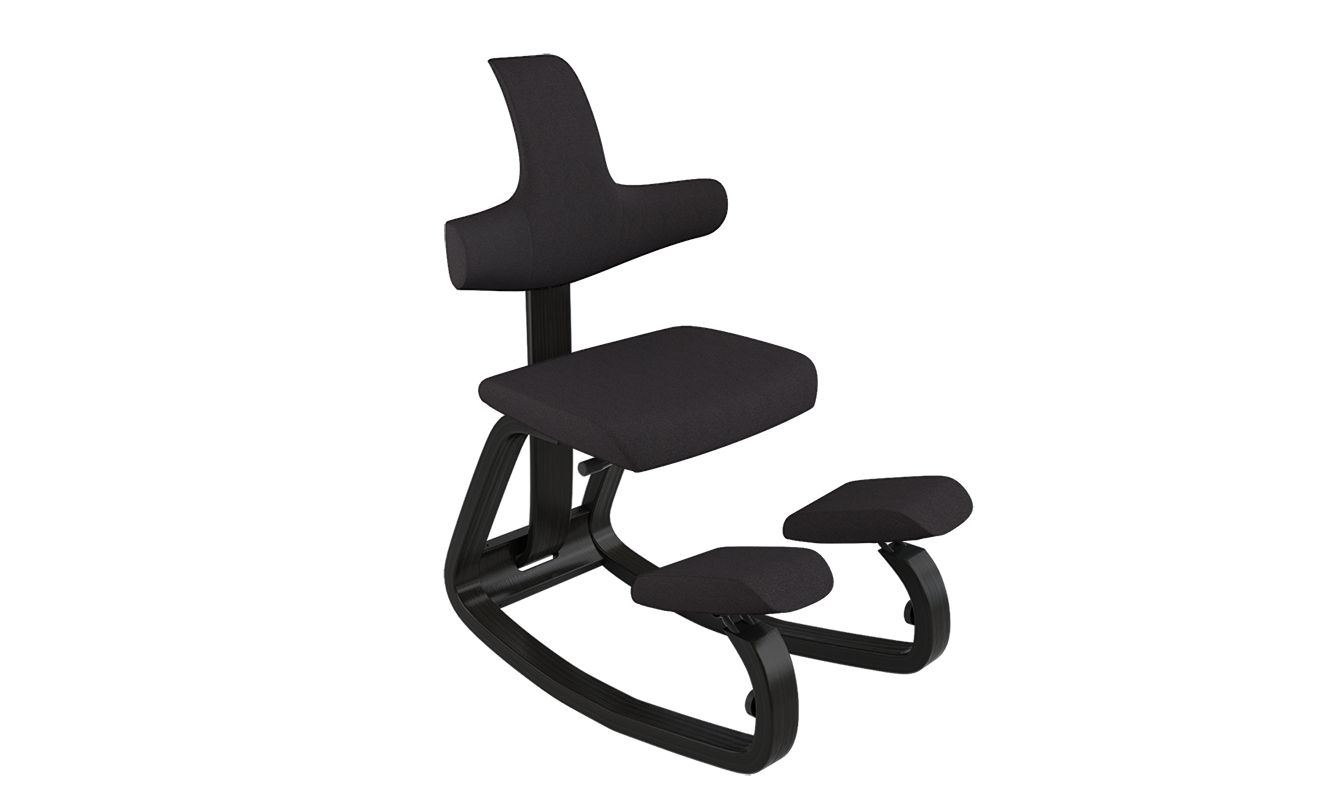 Thatsit Balans Kneeling Chair with Backrest - Black