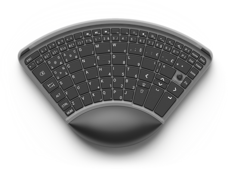 TiPY One Hand Keyboard Black