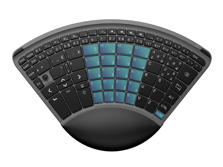 TiPY One Hand Keyboard Black