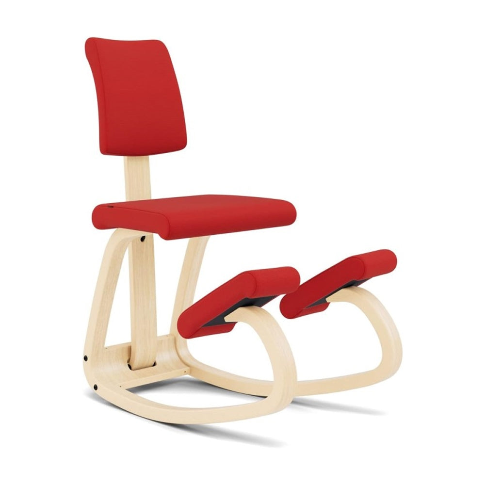 Varier Variable Plus Kneeling Chair Red Natural Special Needs Computers - 4