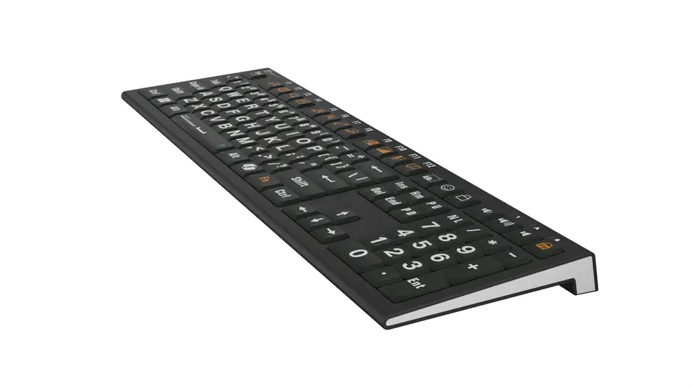 White on Black ASTRA2 Backlit Keyboard