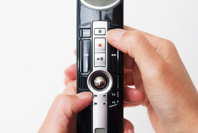 Olympus RM-4015P Trackball Desktop Microphone Olympus Pro Recorders