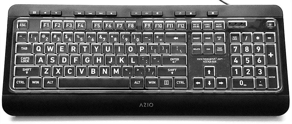 Large Print Keyboard Keyguards KeyguardAT