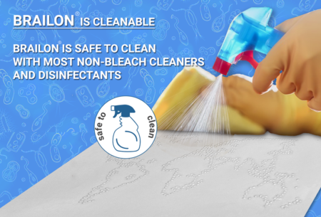 Brailon is Cleanable