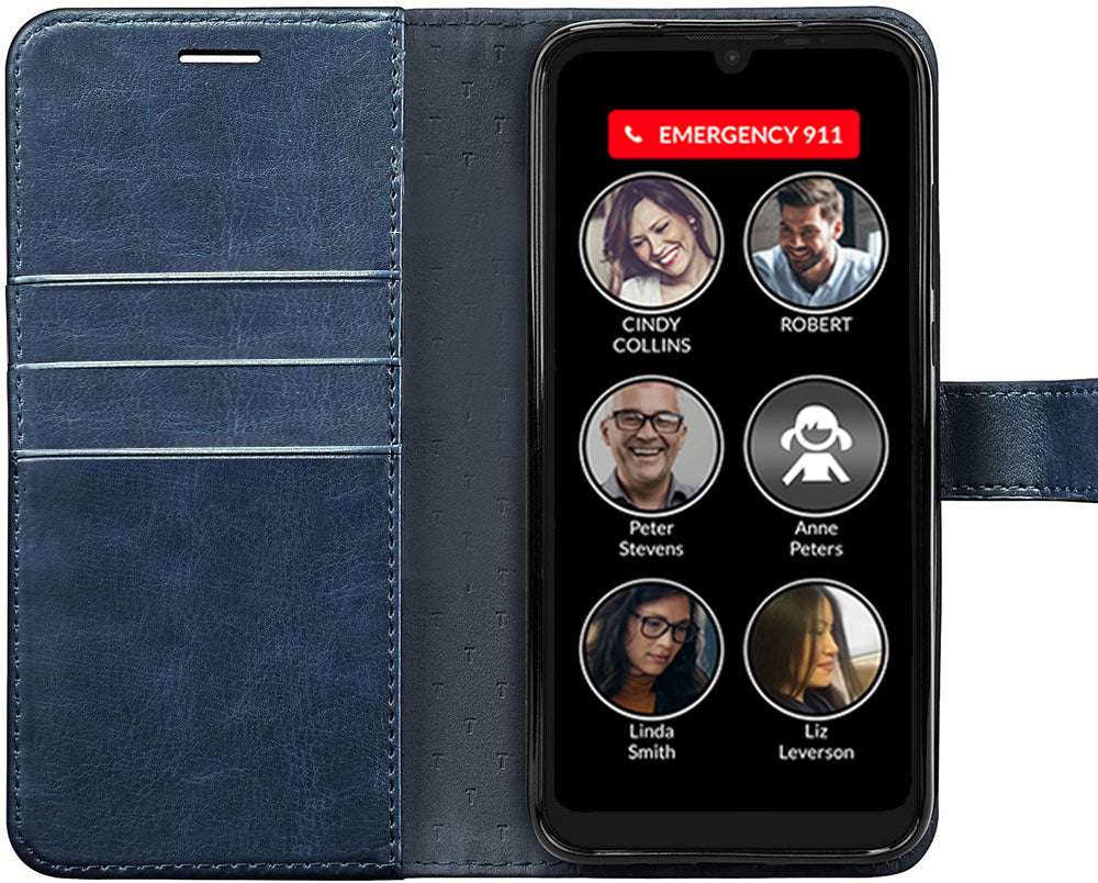 Memory Cell Phone Wallet Case open