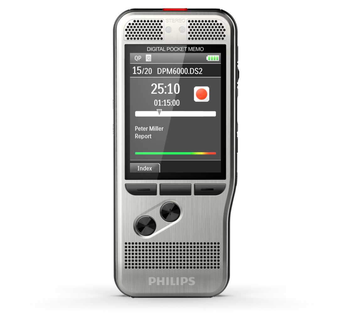 Philips Pocket Memo 6700 and Transcription Set with SpeechExec Software