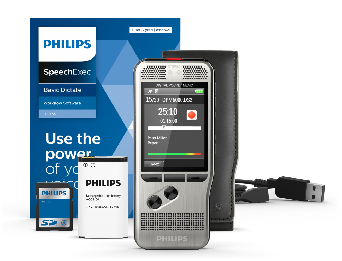 Philips PocketMemo Voice Recorder - DPM6000