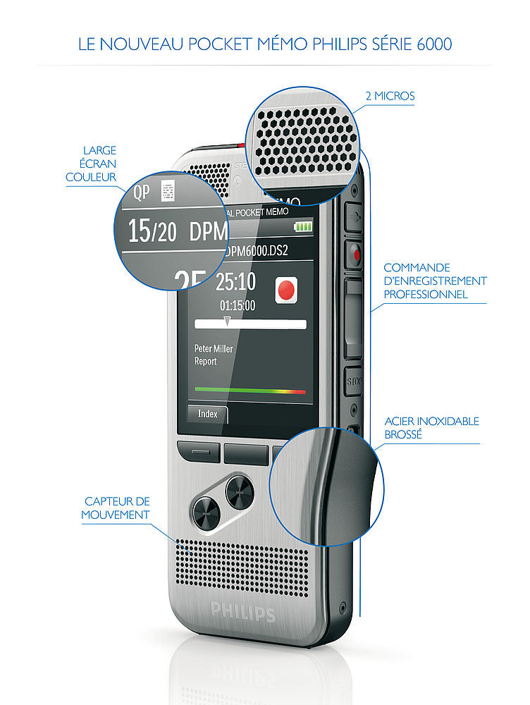 Philips PocketMemo Voice Recorder - DPM6000