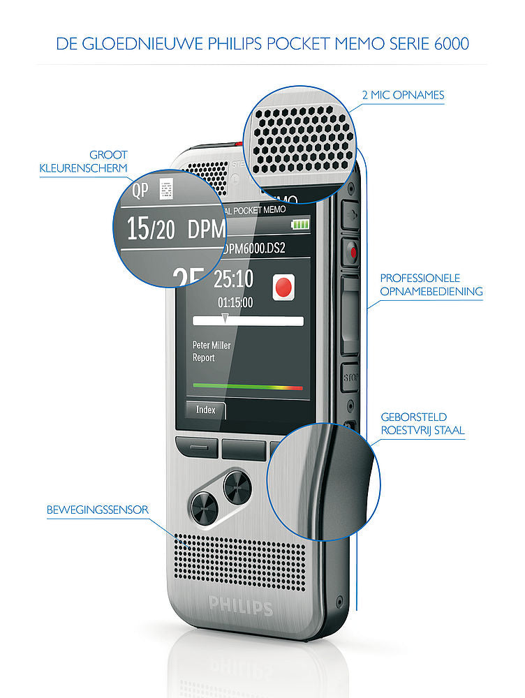 Philips PocketMemo Voice Recorder - DPM6000