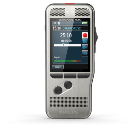 Philips Pocket Memo DPM7000 with SpeechExec Software (2 Year License)