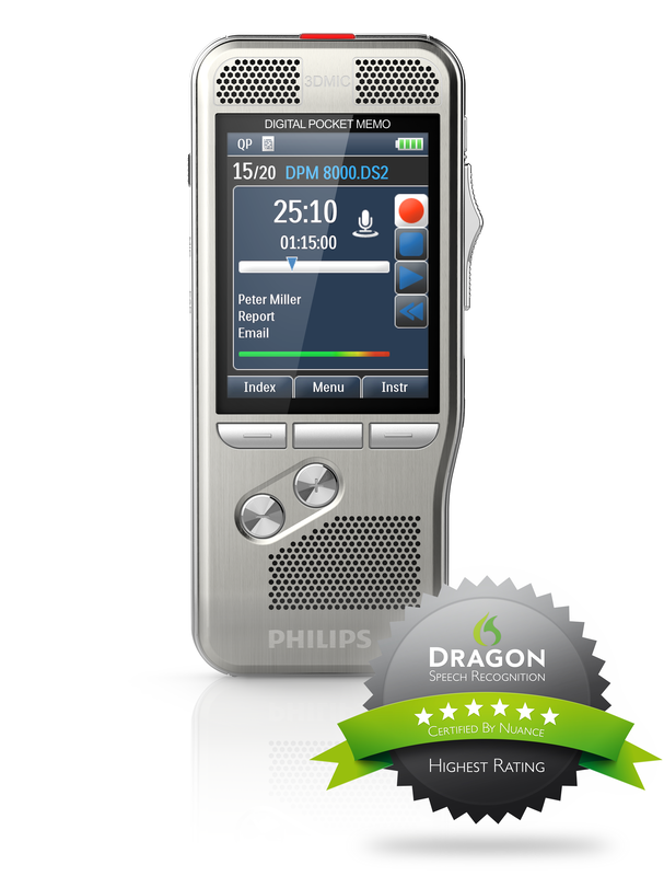 Philips PocketMemo Voice Recorder - DPM8000 series