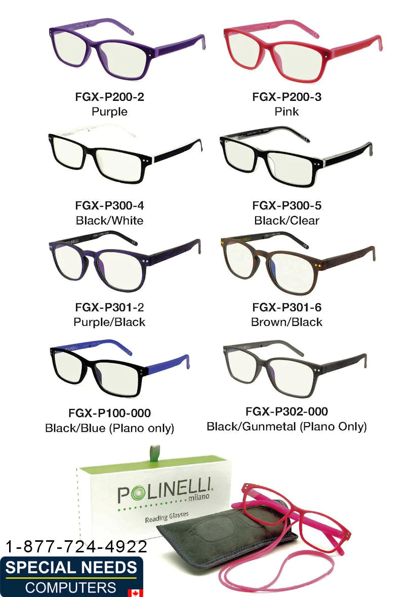 Polinelli Blue Light Blocking Reading Glasses
