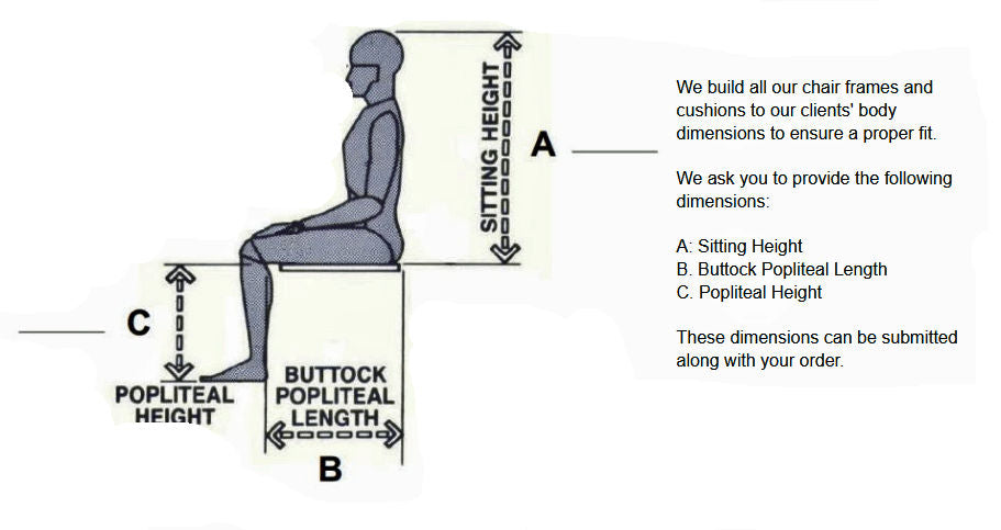 Zero Gravity Chair 6 - Bariatric Body Measurements Required