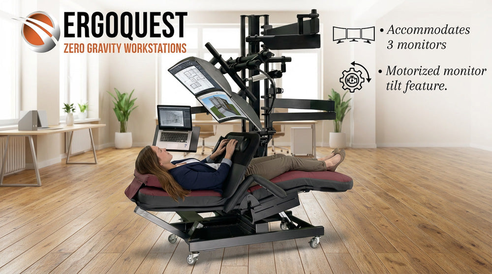 Zero Gravity Chair Workstation - ZGW-0b-XL Special Needs Computers - 11