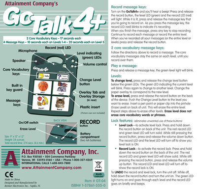 GoTalk 4+ Lite Touch