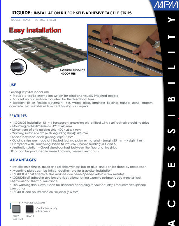 Tactile Floor Guides Pack Special Needs Computers