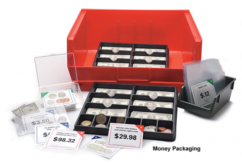 Academic Work Activities AAC Software - Money Packaging