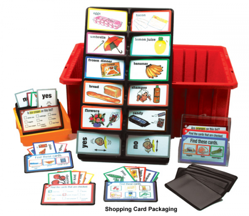Academic Work Activities AAC Software - Shopping Card Packaging