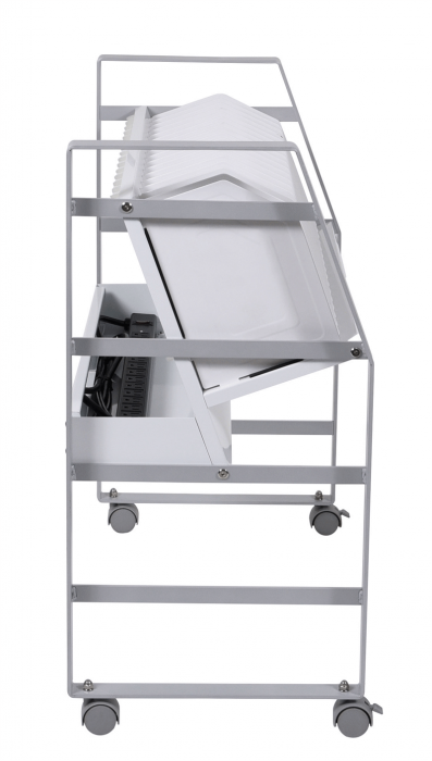 16-Tablet / Chromebook Open Charging Cart side