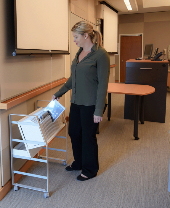 16-Tablet / Chromebook Open Charging Cart library