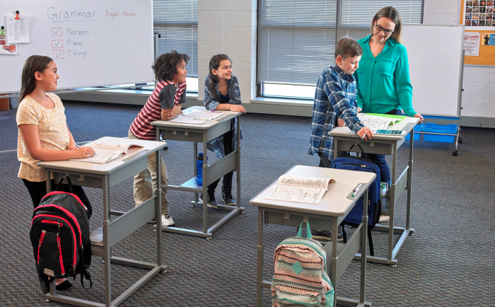 Student Desk - Manual Adjustable Desk