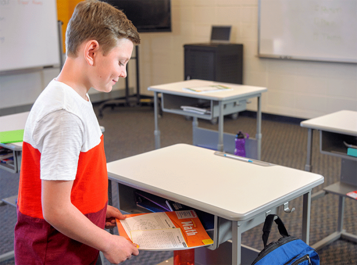 Student Desk - Manual Adjustable Desk