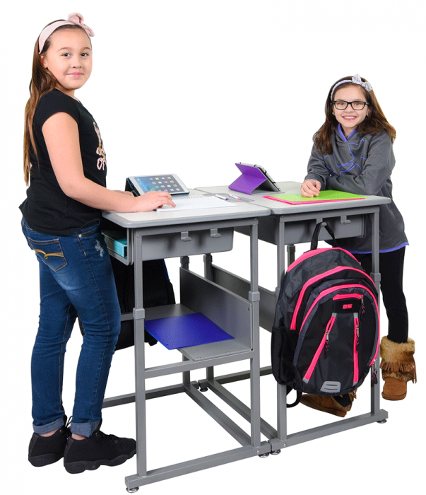 Student Desk - Manual Adjustable Desk