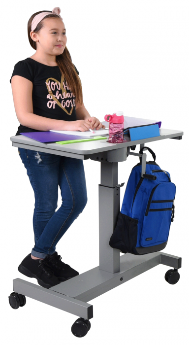 Student Desk - Sit Stand Desk with Crank Handle