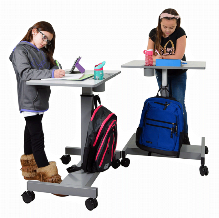 Student Desk - Pneumatic Sit Stand Desk