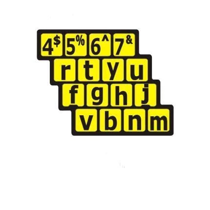 Large Print English Keyboards Stickers Special Needs Computers