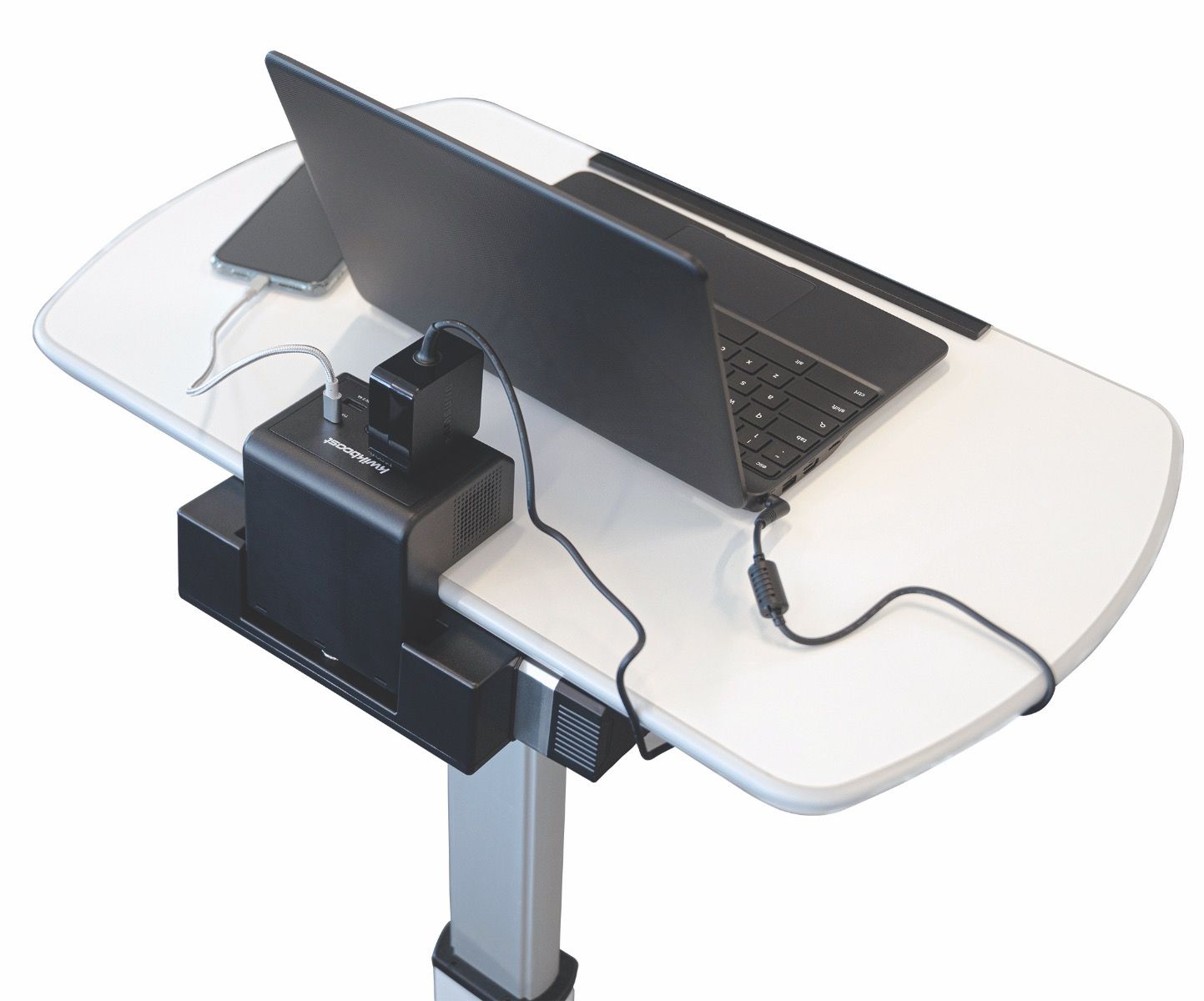 Pneumatic Height-Adjustable Lectern / Mobile Standing Desk