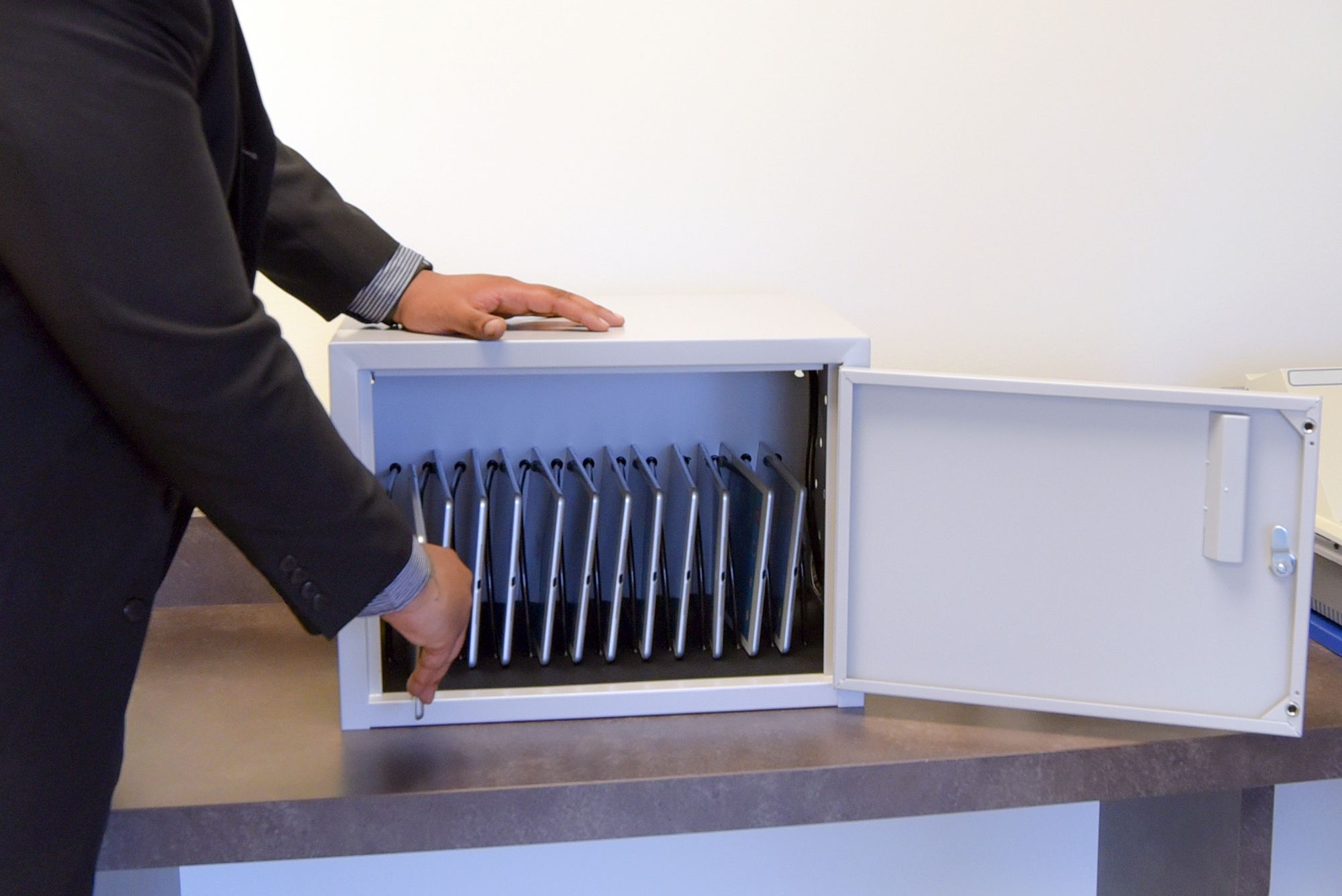 12-Tablet Wall / Desk Charging Box