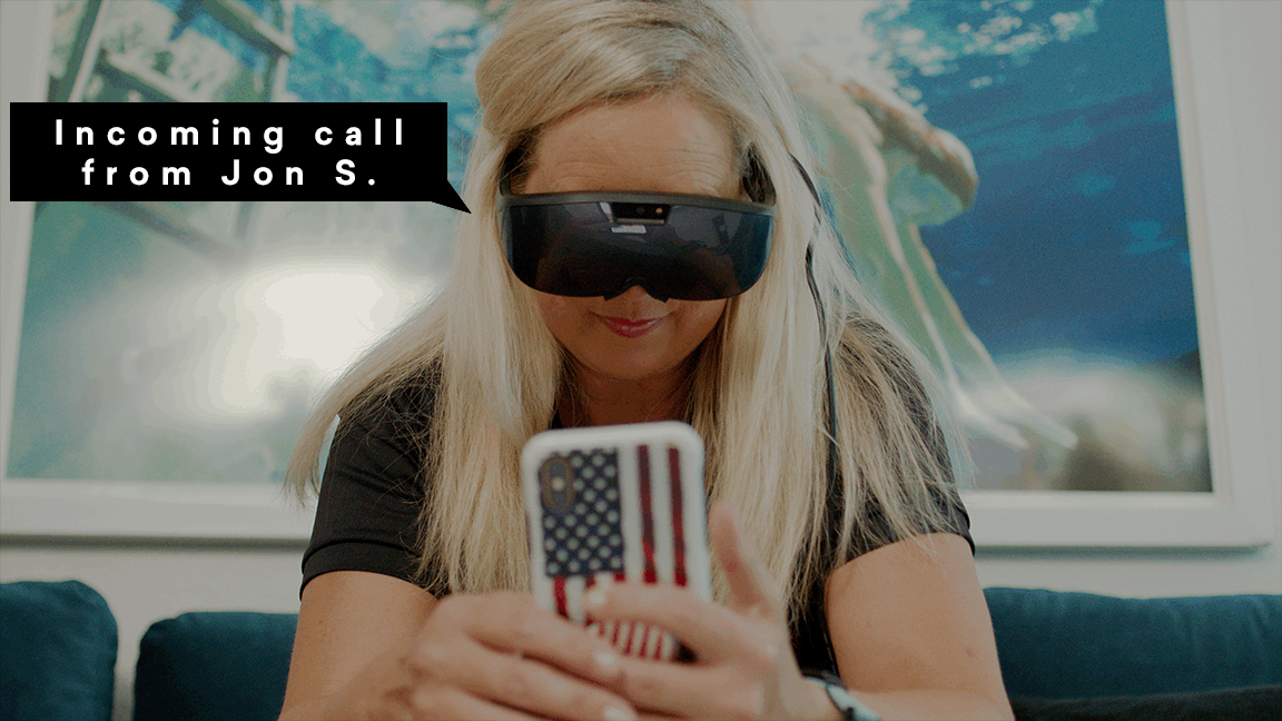 IrisVision Inspire incoming call