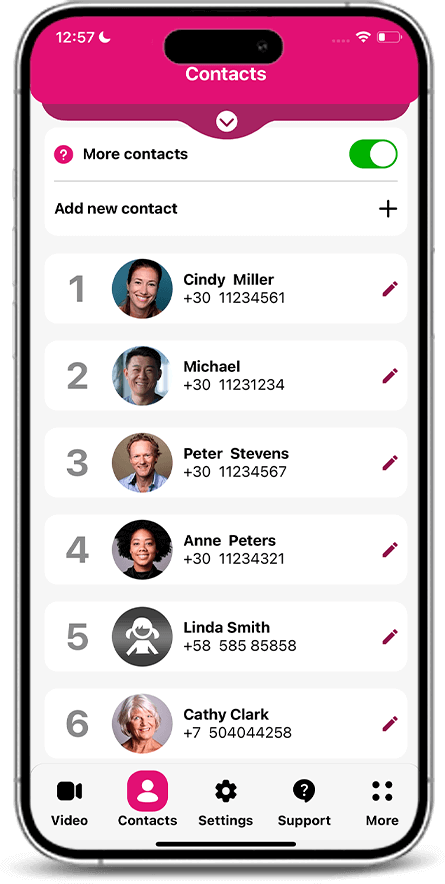 RAZ Memory Cell Phone Manage the phone through the RAZ Care caregiver app - 2