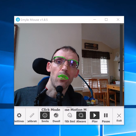Smyle Mouse software for hands-free computer control Special Needs Computers