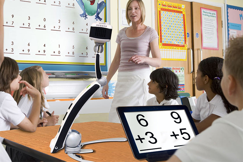 Transformer HD Portable Electronic Magnifier with Built In Wi-Fi in school