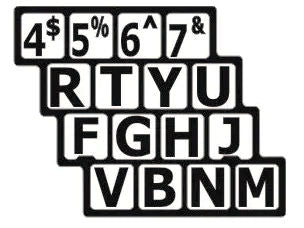 Large Print English Keyboards Stickers Special Needs Computers