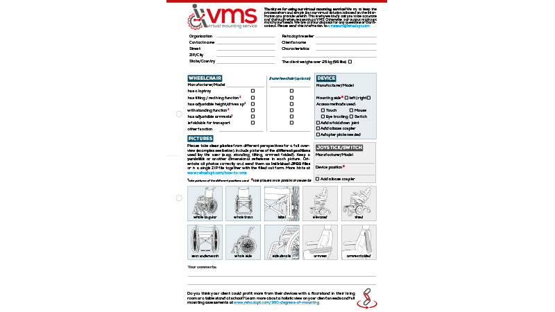 Rehadapt Free Virtual Mounting Service Form