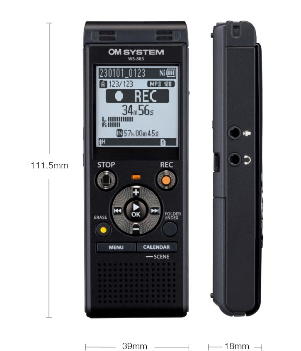 Olympus WS-883 Voice Recorder Olympus Pro Recorders
