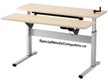 Equity Adjustable Workstation with Keyboard Lift Populas Furniture